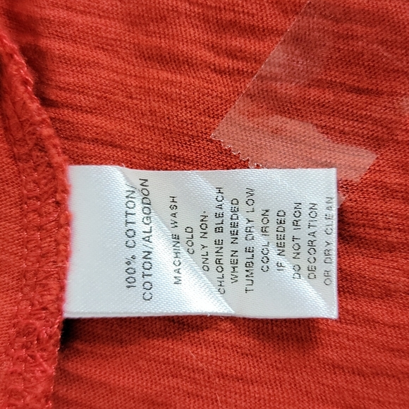 Loft Women's Red W/ Crochet Accent Short Sleeve Top,  M - Picture 7 of 8